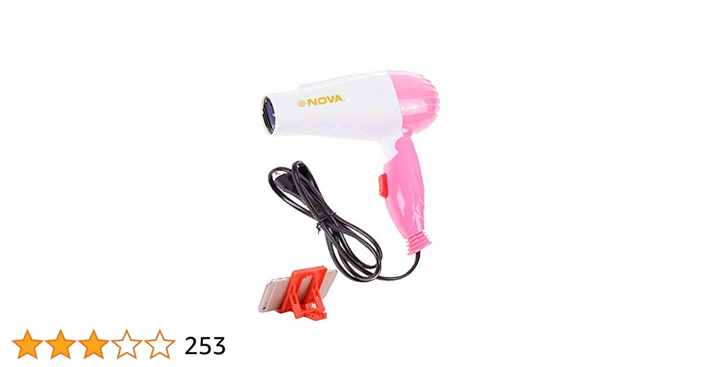 SlideNBuy 1000w Nova 1290 Professional Electric Foldable Hair Dryer With 2 Speed Control hair dryer for men and women