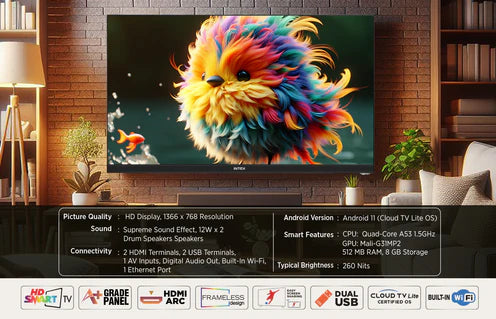 Intex LED-SHF32111 80 cm (32") HD Smart LED TV