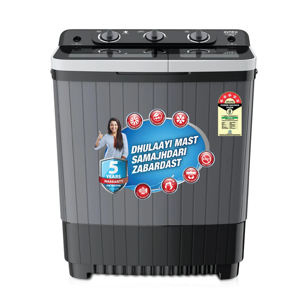 SA70BGHG | 7 KG Semi-Automatic Washing Machine (Black & Grey