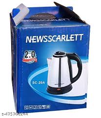 2L Newsscarlett SC-20A Stainless Steel Electric Heating Kettle, Cordless